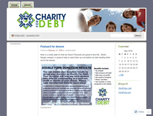 Tablet Screenshot of charityfordebt.wordpress.com