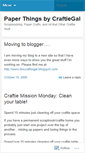 Mobile Screenshot of craftiegal.wordpress.com