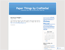 Tablet Screenshot of craftiegal.wordpress.com