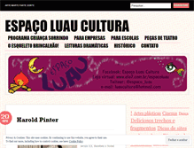 Tablet Screenshot of espacoluau.wordpress.com