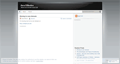 Desktop Screenshot of javaeffective.wordpress.com