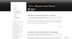 Desktop Screenshot of blackandgoldworld.wordpress.com