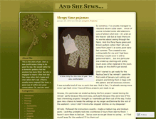 Tablet Screenshot of andshesews.wordpress.com