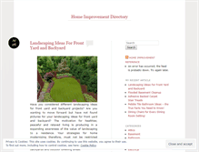Tablet Screenshot of homeimprovementdirectory.wordpress.com