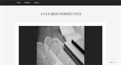 Desktop Screenshot of clearerperspective.wordpress.com