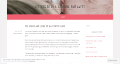 Desktop Screenshot of letterstolila.wordpress.com