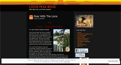 Desktop Screenshot of lionspeakwine.wordpress.com