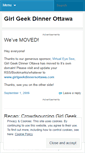 Mobile Screenshot of girlgeekdinnerottawa.wordpress.com