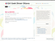 Tablet Screenshot of girlgeekdinnerottawa.wordpress.com