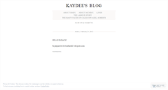 Desktop Screenshot of kaydeeroberts.wordpress.com