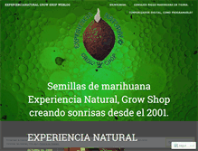 Tablet Screenshot of experiencianatural.wordpress.com