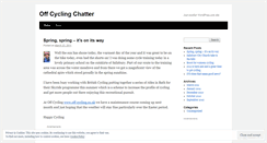 Desktop Screenshot of offcyclingchatter.wordpress.com