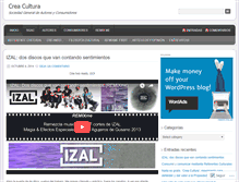 Tablet Screenshot of creacultura.wordpress.com