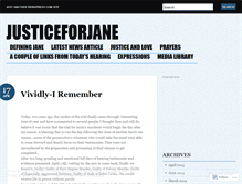 Tablet Screenshot of justiceforjane.wordpress.com