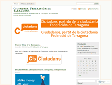 Tablet Screenshot of ciutadanstarragona.wordpress.com