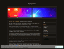 Tablet Screenshot of flyingkarma.wordpress.com