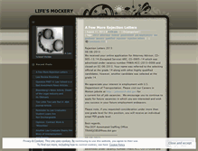 Tablet Screenshot of lifesmockery.wordpress.com