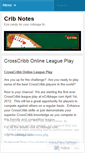 Mobile Screenshot of cribbage.wordpress.com