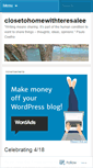 Mobile Screenshot of closetohomewithteresalee.wordpress.com