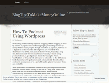 Tablet Screenshot of blogtipstomakemoneyonline.wordpress.com