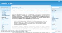 Desktop Screenshot of manifestonaweb.wordpress.com