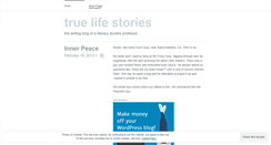 Desktop Screenshot of mytruelifestories.wordpress.com