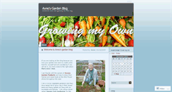 Desktop Screenshot of annesgardenblog.wordpress.com