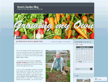 Tablet Screenshot of annesgardenblog.wordpress.com