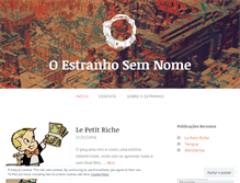 Tablet Screenshot of estranhosemnome.wordpress.com