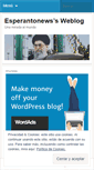 Mobile Screenshot of esperantonews.wordpress.com