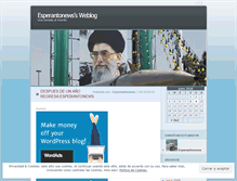 Tablet Screenshot of esperantonews.wordpress.com