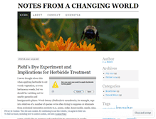Tablet Screenshot of notesfromachangingworld.wordpress.com