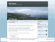 Tablet Screenshot of mikepearsonnz.wordpress.com