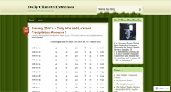 Desktop Screenshot of dailyclimateextremes.wordpress.com