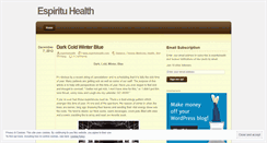 Desktop Screenshot of espirituhealth.wordpress.com