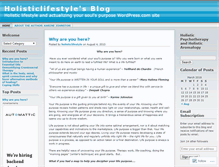 Tablet Screenshot of beingholistic.wordpress.com