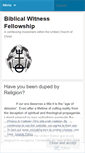 Mobile Screenshot of biblicalwitness.wordpress.com