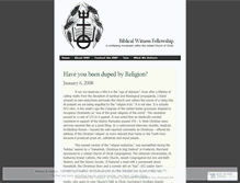 Tablet Screenshot of biblicalwitness.wordpress.com