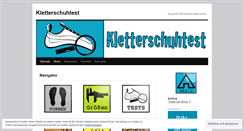 Desktop Screenshot of kletterschuhtest.wordpress.com