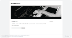 Desktop Screenshot of philipbrookes.wordpress.com