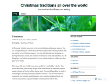 Tablet Screenshot of christmastraditions.wordpress.com