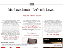 Tablet Screenshot of mslovejones.wordpress.com