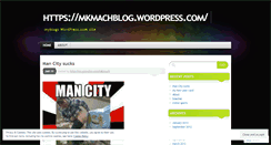 Desktop Screenshot of mkmachblog.wordpress.com