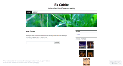 Desktop Screenshot of exorbite.wordpress.com