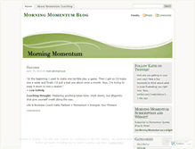 Tablet Screenshot of morningmomentum.wordpress.com