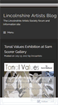 Mobile Screenshot of lincsartists.wordpress.com