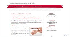 Desktop Screenshot of caramengatasigatalalergi.wordpress.com