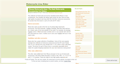 Desktop Screenshot of motorcyclelinerider.wordpress.com
