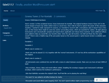 Tablet Screenshot of fabel2112.wordpress.com