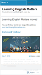 Mobile Screenshot of learningenglishmatters.wordpress.com
